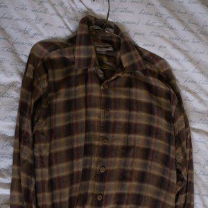 Arrow Retro Classics - Vintage Brown Plaid Button Down